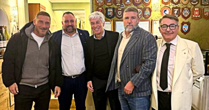 Il centenario, il nuovo stadio e il possibile ruolo in società: cosa c’è dietro alla cena tra Gasperini e Totti (organizzata da Candela)