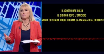 Copertina di “C’era qualcuno che girava nel cortile, la porta era aperta”: la telefonata tra la madre di Chiara Poggi e quella di Alberto Stasi in onda a ‘Chi l’ha visto?’