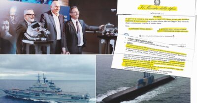 Copertina di Crosetto a Dubai: in quei giorni c’era pure il re dei sommergibili