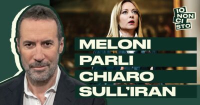 Copertina di Stiamo entrando in guerra, Meloni parli chiaro sull’Iran. Segui “Io non ci sto” di Luca Sommi