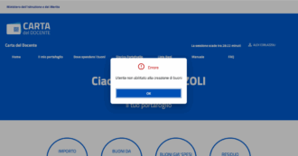 Copertina di Beffa per maestri e prof, la piattaforma Carta docente (da oggi online) è “in manutenzione”: percorso a ostacoli per godere di 383 euro