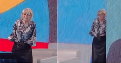 Copertina di Luciana Littizzetto ‘ravana’ dentro la gonna: “Faccio come i maschi”, Fabio Fazio: “Non sei Raf”. La gag a Che tempo che fa