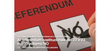 Copertina di I missionari comboniani: “Votare No al referendum, la riforma indebolisce i meccanismi costituzionali di equilibrio e controllo”
