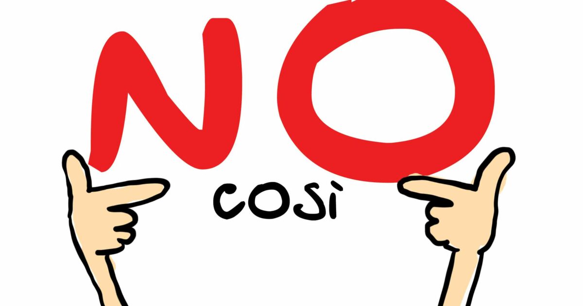 Blog | Un NO così