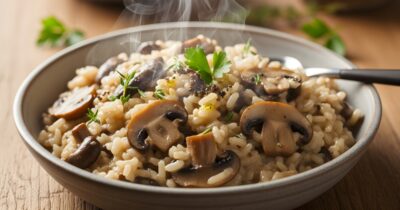 Copertina di C’è un sasso nel risotto ai funghi e si rompe i denti mangiandolo, 40enne fa causa ma il giudice le dà torto