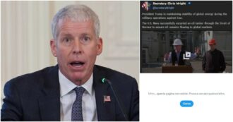 Il ministro dell’Energia Usa: “La Marina ha scortato una petroliera a Hormuz”. E il prezzo del petrolio va giù. Ma non è vero e lui cancella il post