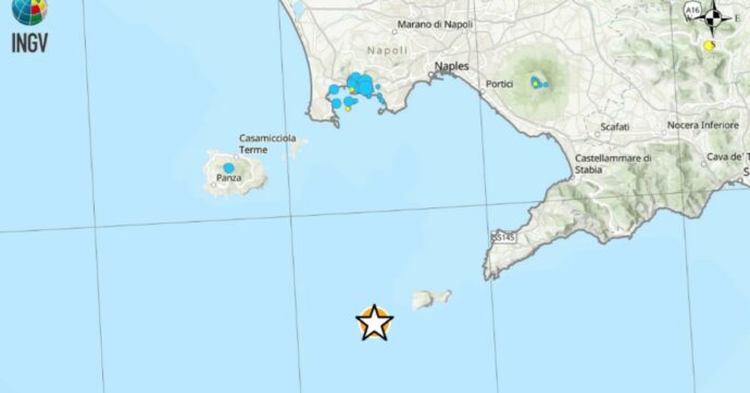 “Sprofondamento” di uno strato “di litosfera sotto il Mar Tirreno”, la spiegazione dell’Ingv per il forte terremoto nel Golfo di Napoli