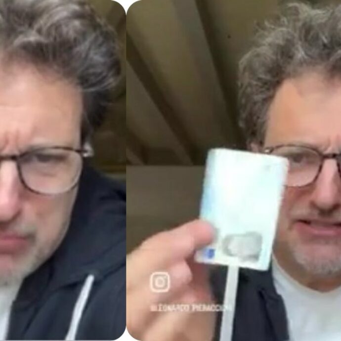 “Pin, Puk, Otp… è difficile! Fate un tasto che dica solo: sono io”: lo sfogo di Leonardo Pieraccioni sulla nuova carta d’identità elettronica