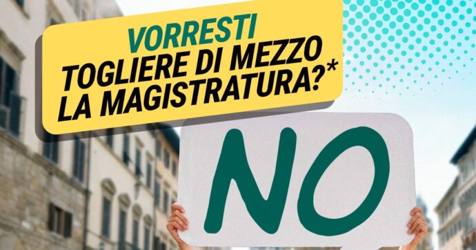 “Vorresti togliere di mezzo i magistrati?”: il comitato dell’Anm rilancia la frase di Bartolozzi come slogan per il No