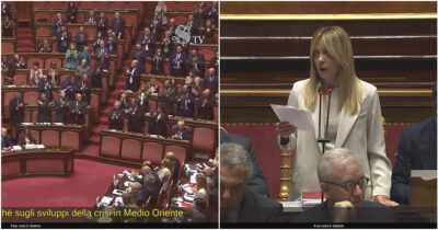Copertina di Meloni in Senato, nuovo attacco ai giudici sui migranti in Albania: maggioranza in piedi ad applaudirla