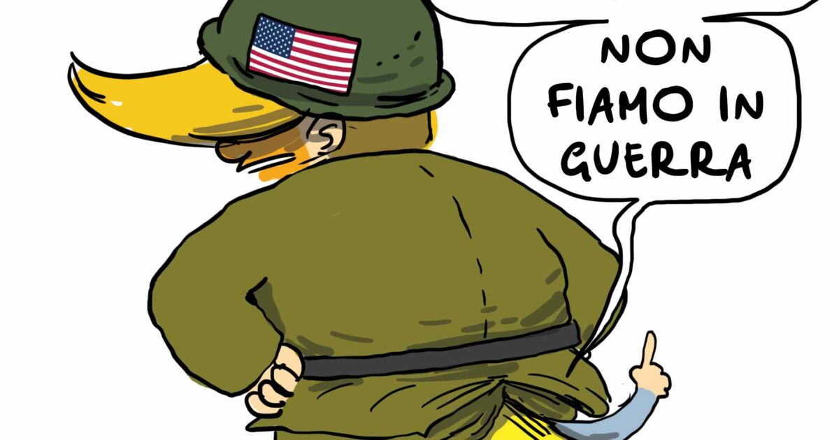 Vignetta di Natangelo su Il Fatto Quotidiano del 13 marzo 2026