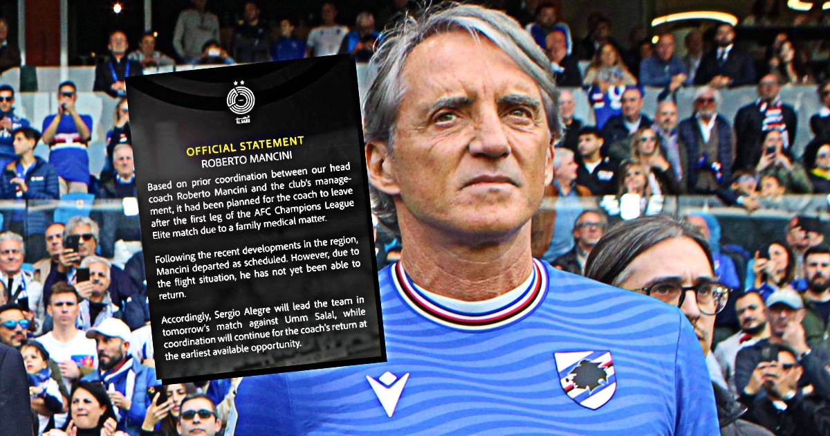 mancini non pu242 tornare in qatar la sampdoria sogna l8217intrigo dietro l8217ultimo post dell8217al sadd da Ilfattoquotidiano.it mancini non pu242 tornare in qatar la sampdoria sogna l8217intrigo dietro l8217ultimo post dell8217al sadd