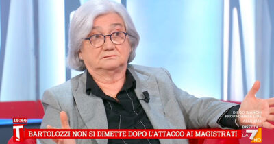 Copertina di Referendum, Bindi a La7: “Bartolozzi è ancora al suo posto. Chi è il vero ministro della Giustizia? Lei non è meno potente di Nordio”