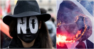 Copertina di Corteo del “no sociale” a Roma, bruciato un cartellone con Meloni e Nordio. Gli organizzatori: “Siamo 20mila”