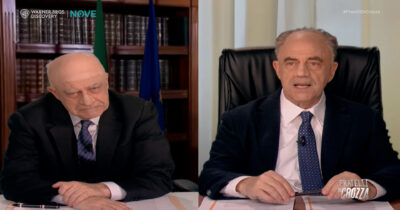 Copertina di Il surreale dialogo tra Crozza-Nordio e Crozza-Gratteri: “Sei matto, capace che bevi solo acqua”. “Tutti i film in 3d li vedi senza occhiali perché con gli spritz ci vedi il triplo”