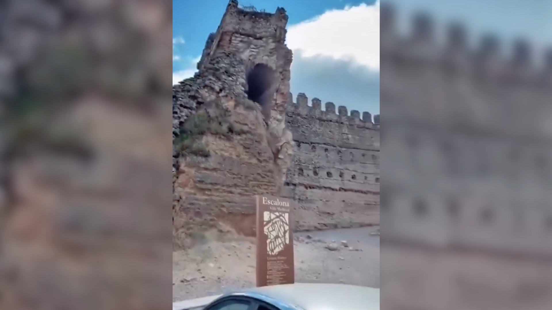 crolla la torre del castello medievale di escalona il video dell8217incidente a due passi da turisti e residenti da Ilfattoquotidiano.it crolla la torre del castello medievale di escalona il video dell8217incidente a due passi da turisti e residenti