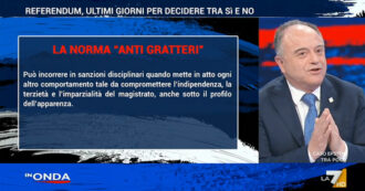 Copertina di Gratteri a La7: “Non mi hanno fermato le intercettazioni su come ammazzare me e i miei figli, figuriamoci la norma di FI contro i pm in tv”
