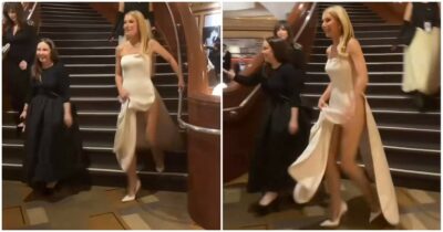 Copertina di “Si vede tutto, davvero imbarazzante”: incidente hot per Gwyneth Paltrow agli Oscar 2026, solleva l’abito per non inciampare ma gli spacchi la tradiscono – VIDEO
