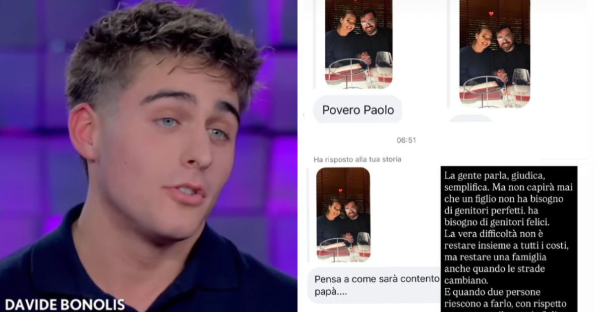 “Un figlio non ha bisogno di genitori perfetti. Ha bisogno di genitori felici”: il figlio di Bonolis sbotta dopo le critiche per la foto di Sonia Bruganelli e Angelo Madonia
