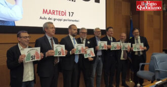 Copertina di “Non ho visto il video”, “Parlate anche con gli altri”: l’imbarazzo quasi comico ai “Comizi d’amore” (bipartisan) del Sì dopo le sparate dei colleghi. Ma Matone ha la soluzione: “Bisogna caricare le persone e portarle con la forza al seggio”