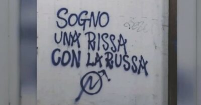 Copertina di Fdi VS Montanari: su Instagram la scritta su un muro “Sogno una rissa con La Russa”