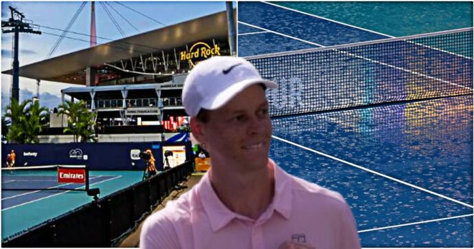 Sinner sbarca a Miami ma è caos totale per la pioggia: il centrale non è pronto, programma a rischio