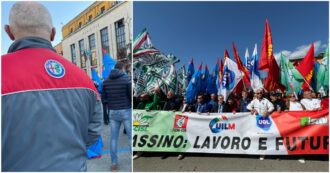 Copertina di Stellantis, la crisi di Cassino unisce operai e industriali: 5mila in piazza contro la desertificazione della fabbrica