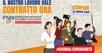 Copertina di Comunicato sindacale della Federazione nazionale stampa italiana: “Altri due giorni di sciopero per il rinnovo del contratto di lavoro”