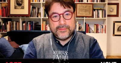 Copertina di Delmastro, Montanari sul Nove: “Dimettersi? Una volta si diceva che sulla moglie di Cesare non dovesse gravare sospetto: ora fa le orge per strada”