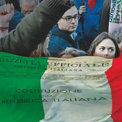 Copertina di Maxi No alla riforma della P2 sulla giustizia. Costituzione salva con 14.461.074 voti. Il Sì avanti solamente in 3 regioni su 20