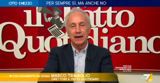 Copertina di Referendum, Travaglio a La7: “I delinquenti potenti si rassegnino. Per il momento, la legge rimane uguale per tutti”