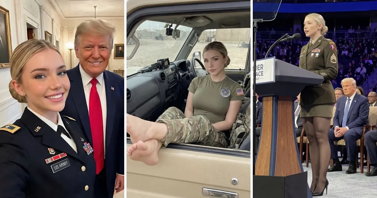 Jessica Foster, la soldatessa pro-Trump che fa impazzire il popolo Maga non esiste: l’inchiesta del Washington Post smaschera la “ragazza dei sogni”