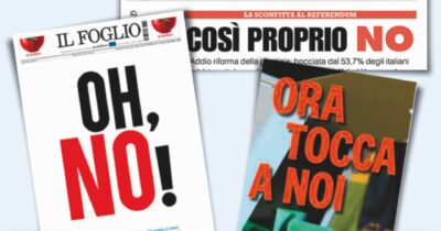Copertina di “Oh, No!”, tra napoletani e pm il triste hangover della destra