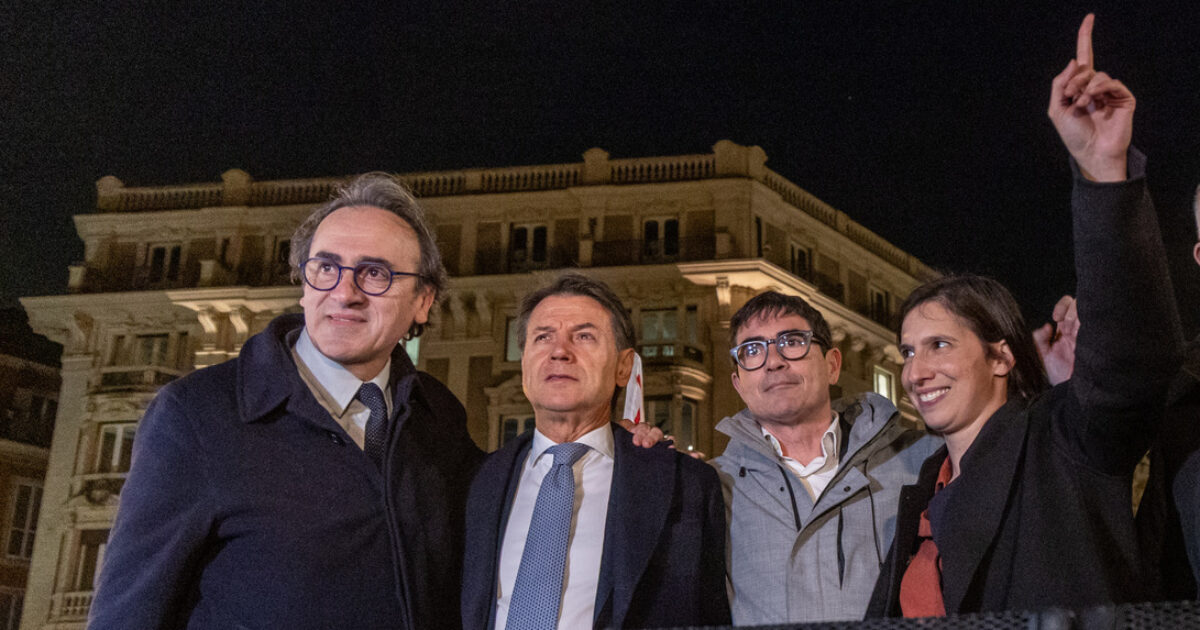 Il “campo largo” supera (di poco) il centrodestra: la prima Supermedia post Referendum. Cala Fdi, crescono M5s-Pd