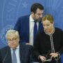 Copertina di Vertice a casa Meloni con i vicepremier Salvini e Tajani: sul tavolo futuro e strategie dopo la sconfitta al referendum