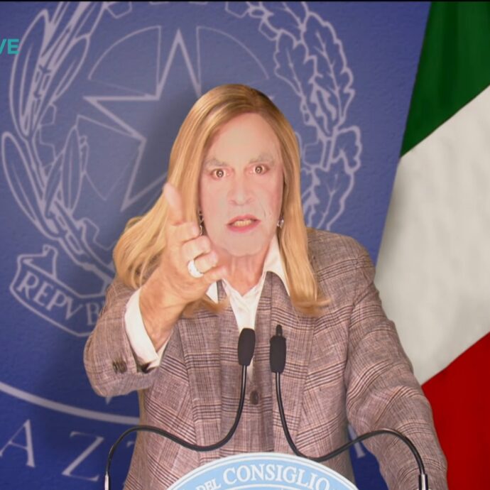 Crozza-Meloni sbotta dopo il referendum: “Santanchè e Delmastro? Il problema vero sono quelli che restano”