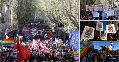 Copertina di A Roma il corteo “No Kings”, in piazza contro le guerre e il riarmo. Capitale blindata: schierati oltre mille agenti