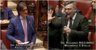 Copertina di Scintille in Aula alla Camera, FdI chiede un’informativa su Salis e l’opposizione si scatena. Il M5s: “Parlateci della ‘banda delle forchette’ di Delmastro”