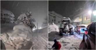 Copertina di Undici persone bloccate per ore in un hotel in Abruzzo sotto tre metri di neve: attivato l’esercito