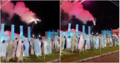 Copertina di Si alza una folata di vento e Gesù prende fuoco durante la Via Crucis: panico tra i fedeli presenti, illeso l’attore che lo interpretava