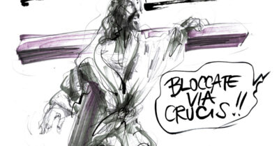 Copertina di La vignetta di Beppe Mora