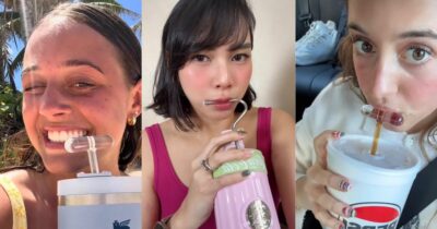 Copertina di Bere dalla cannuccia laterale aiuta davvero a ridurre le rughe? Cosa c’è di vero nella teoria del “side straw” che spopola su TikTok: parla il dermatologo
