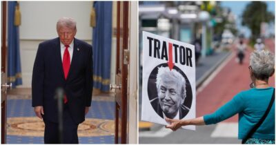 Copertina di Trump perde terreno nei sondaggi: l’indice di gradimento a -17% (peggio di Biden dopo il confronto). E il 16% non lo rivoterebbe