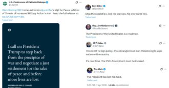 “Ha perso la testa”, “È pazzo”: l’onda social per fermare Trump. Dai politici (anche della galassia Maga) agli attori, fino al capo dei vescovi Usa
