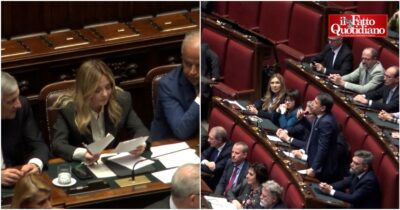 Copertina di Botta e risposta Meloni-Conte alla Camera, la premier attacca (ancora) su Rdc e bonus. Lui: “Indegno fare la guerra ai poveri”