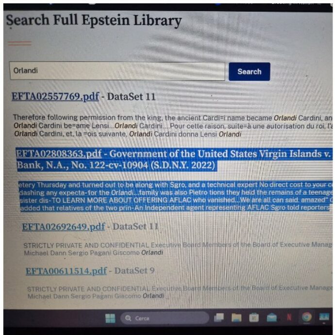 Epstein files, spunta anche il nome di Emanuela Orlandi: ecco cosa collega la scomparsa della Vatican Girl e la più grande banca degli Stati Uniti d’America