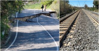 Riaperta la linea ferroviaria adriatica dopo la frana in Molise: “Circolazione in graduale ripresa”. Ma segnalate nuove frane