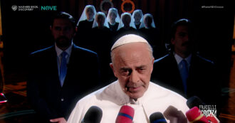 Copertina di “Anche a Montecarlo arriva tanta gente in guerra…col fisco. Lì c’è tanta pace”: Crozza è Papa Leone alle prese con appelli di pace e viaggi