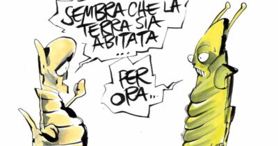 Copertina di La vignetta di Beppe Mora