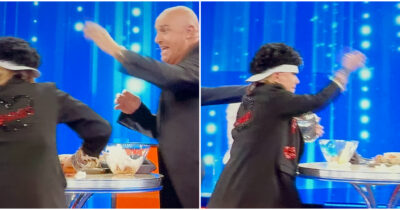 Copertina di “Posso spaccarle l’uovo in testa?”: Rudy Zerbi prende di mira Anna Pettinelli ad Amici 25. La professoressa lo rincorre e gli lancia le uova. Berti batte Spollon